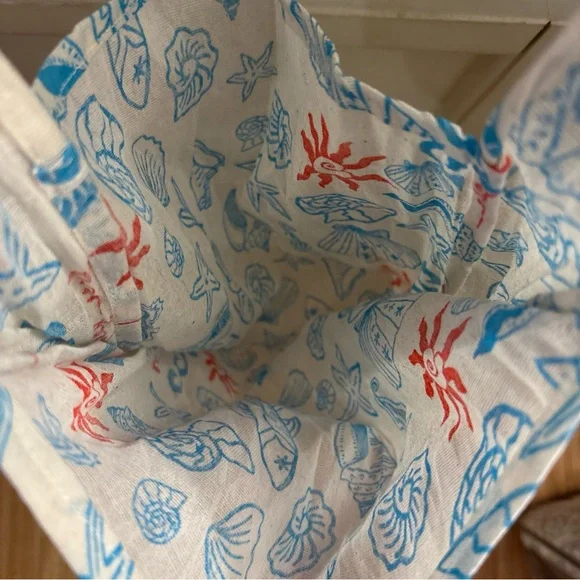 Seashell Print Tote Bag FREE PEOPLE - Picture 3 of 6